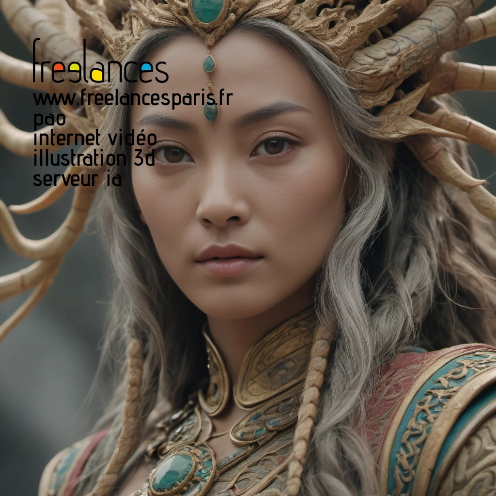 Pao mise en page internet vidéo illustration 3d serveur IA générative AI freelance paris studio de création magazines 8lbikk90